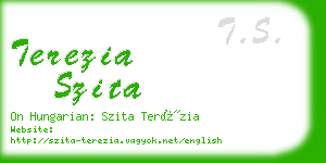 terezia szita business card